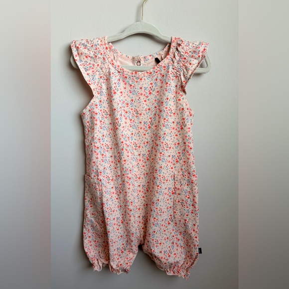 deux par deux Other - Deux par Deux Floral Pink Kids Romper